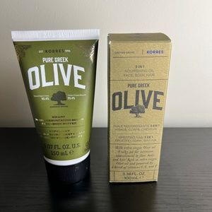Korres Pure Greek Olive Oil Face/Body Scrub and 3 in 1 Nourishing Oil Set